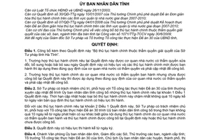 Quyết định 2679/QĐ-UBND công bố bộ thủ tục hành chính