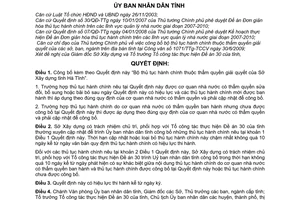 Quyết định 2683/QĐ-UBND công bố bộ thủ tục hành chính