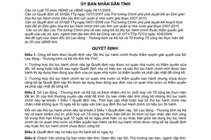 Quyết định 2668/QĐ-UBND công bố bộ thủ tục hành chính