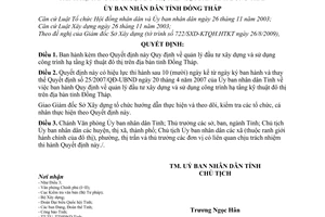 Quyết định 18/2009/QĐ-UBND quản lý đầu tư xây dựng sử dụng công trình hạ tầng kỹ thuật đô thị