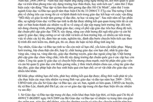 Chỉ thị 05/2009/CT-UBND một số nhiệm vụ trọng tâm năm học 2009 – 2010 Lâm Đồng