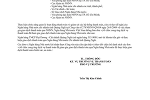 Công văn 6739/NHNN-TT đơn vị tổ chức cung ứng dịch vụ thanh toán