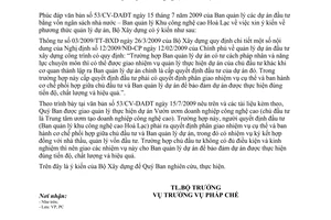 Công văn 06/BXD-PC hướng dẫn tổ chức quản lý dự án đầu tư xây dựng công trình