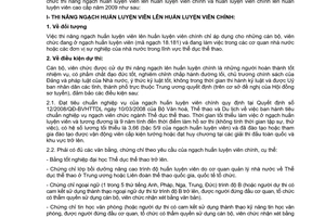 Công văn 2635/BVHTTDL-TCTDTT tổ chức kỳ thi nâng ngạch lên huấn luyện viên chính và huấn luyện viên cao cấp năm 2009