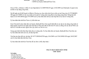 Công văn 1703/UBND-KTN phân cấp quyết định đầu tư xây dựng công trình