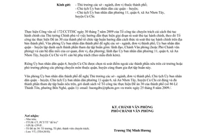 Công văn 6089/VP-ĐA30 cử thành phần tham gia tập huấn rà soát thủ tục hành chính trên địa bàn thành phố