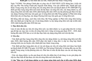 Công văn 2543/BNN-KTHT hướng dẫn đánh giá và lập báo cáo xây dựng nông thôn mới cấp xã giai đoạn 2010-2020, định hướng đến năm 2030