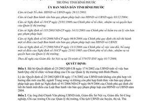 Quyết định 31/2009/QĐ-UBND bãi bỏ Quyết định 25/2002/QĐ-UB Bình Phước