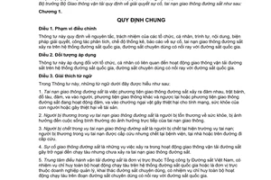 Thông tư 15/2009/TT-BGTVT giải quyết sự cố, tai nạn giao thông đường sắt