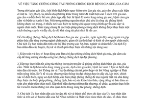 Chỉ thị 02/2009/CT-UBND công tác phòng chống dịch bệnh gia súc gia cầm Đắk Lắk