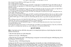 Quyết định 45/2009/QĐ-UBND mức thu, chế độ thu, nộp, quản lý sử dụng lệ phí cấp bản sao, chứng