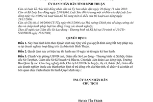 Quyết định 47/2009/QĐ-UBND quy chế giải quyết đình công bất hợp pháp doanh nghiệp tỉnh Bình Thuận