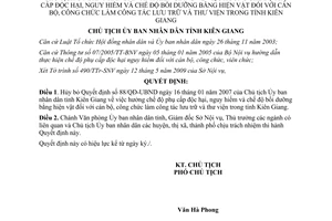 Quyết định 1841/QĐ-UBND năm 2009 hủy bỏ Quyết định 88/QĐ-UBND Kiên Giang