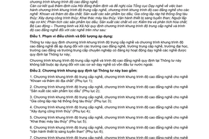 Thông tư 28/2009/TT-BLĐTBXH chương trình khung trình độ trung cấp cao đẳng nghề công nghệ kỹ thuật