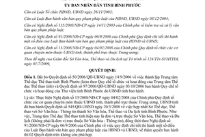 Quyết định 35/2009/QĐ-UBND bãi bỏ 50/2006/QĐ-UBND 97/2006/QĐ-UBND Bình Phước