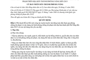 Quyết định 19/2009/QĐ-UBND tuyên truyền vận động toàn dân phòng chống tội phạm