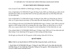 Quyết định 23/2009/QĐ-UBND bãi bỏ văn bản Ủy ban nhân dân tỉnh Hậu Giang