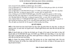 Quyết định 68/2009/QĐ-UBND cấp phép thăm dò, khai thác, sử dụng tài nguyên nước; xả nước thải vào nguồn nước hành nghề khoan nước dưới đất