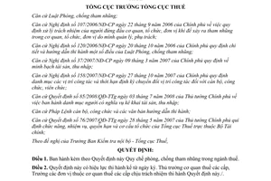 Quyết định 909/QĐ-TCT năm 2009 Phòng, chống tham nhũng trong ngành thuế