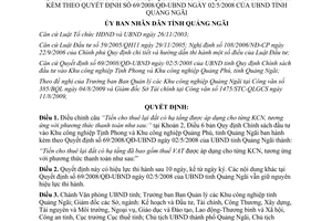 Quyết định 43/2009/QĐ-UBND Chính sách đầu tư KCN Tịnh Phong Quảng Phú Quảng Ngãi