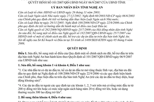 Quyết định 79/2009/QĐ-UBND sửa đổi chính sách ưu đãi, hỗ trợ đầu tư