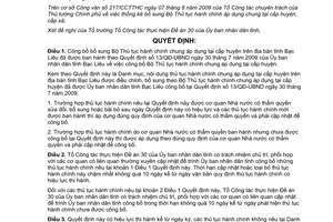 Quyết định 35/QĐ-UBND công bố bổ sung Bộ Thủ tục hành chính