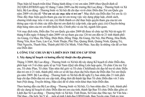 Báo cáo 87/BC-LĐTBXH kết quả diễn đàn trẻ em quốc gia 2009