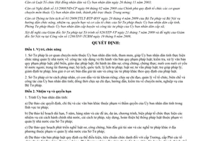 Quyết định 2142/QĐ-UBND năm 2009 chức năng nhiệm vụ quyền hạn cơ cấu