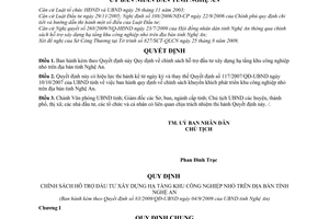 Quyết định 83/2009/QĐ-UBND chính sách hỗ trợ đầu tư xây dựng hạ tầng khu công nghiệp nhỏ trên địa bàn tỉnh Nghệ An