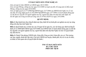 Quyết định 82/2009/QĐ-UBND hỗ trợ kinh phí cai nghiện ma tuý tại cộng đồng trên địa bàn tỉnh Nghệ An