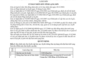 Quyết định 13/2009/QĐ-UBND mức thu và tỷ lệ phần trăm (%) được trích để lại cho cơ quan tổ chức thu lệ phí cấp bản sao, lệ phí chứng thực