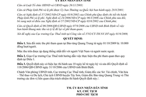 Quyết định 38/2009/QĐ-UBND sửa đổi mức thu phí tham quan tại Bảo tàng Quang Trun
