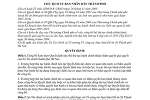 Quyết định 4612/QĐ-UBND công bố Bộ thủ tục hành chính thẩm quyền Sở Tài chính thành phố Hà Nội