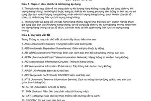 Thông tư 19/2009/TT-BGTVT khí tượng hàng không dân dụng