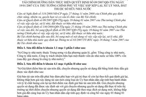 Thông tư 175/2009/TT-BTC sửa đổi 83/2007/TT-BTC hướng dẫn Quyết định 09/2007/QĐ-TTg sắp xếp lại xử lý nhà đất thuộc sở hữu nhà nước