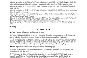 Thông tư 58/2009/TT-BNNPTNT trồng cao su đất lâm nghiệp