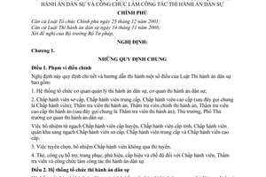 Nghị định 74/2009/NĐ-CP Cơ quan quản lý Công chức thi hành án dân sự  hướng dẫn Luật Thi hành án dân sự