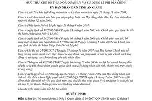 Quyết định 38/2009/QĐ-UBND sửa đổi Quyết định 50/2007/QĐ-UBND lệ phí địa chính