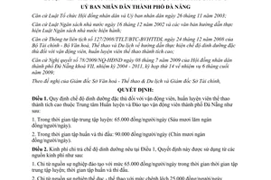 Quyết định 23/2009/QĐ-UBND chế độ dinh dưỡng đặc thù đối với vận động viên