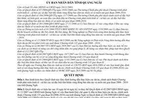 Quyết định 45/2009/QĐ-UBND hướng dẫn thực hiện dự án chính sách chương trình phát triển kinh tế - xã hội xã đặc biệt khó khăn vùng đồng bào dân tộc
