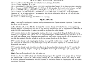 Quyết định 25/2009/QĐ-UBND thẩm quyền ủy quyền cấp giấy phép xây dựng trên địa bàn tỉnh Tiền Giang