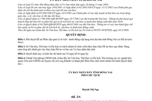 Quyết định 64/2009/QĐ-UBND phê duyệt Đề án phân cấp quản lý di tích - danh thắng xếp hạng trên địa bàn tỉnh Đồng Nai