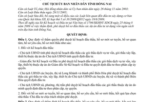 Quyết định 2631/QĐ-UBND thẩm định, phê duyệt hồ sơ đấu thầu