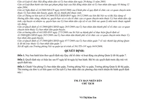 Quyết định 11/2009/QĐ-UBND Quy chế tổ chức hoạt động của phòng Quản lý đô thị quận 7