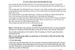 Quyết định 4825/QĐ-UBND  vị trí, chức năng, nhiệm vụ, quyền hạn, cơ cấu tổ chức Ban Tiếp công dân Ủy ban nhân dân thành phố Hà Nội