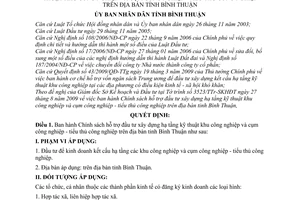 Quyết định 64/2009/QĐ-UBND Chính sách hỗ trợ đầu tư xây dựng hạ tầng kỹ thuật khu công nghiệp cụm tiểu thủ công nghiệp