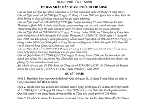 Quyết định 68/2009/QĐ-UBND Quy chế quản lý, sử dụng Trang thông tin điện tử Công báo thành phố Hồ Chí Minh