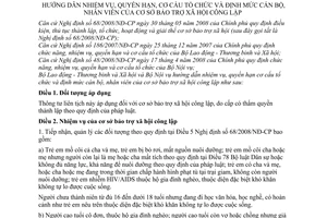 Thông tư liên tịch 32/2009/TTLT-BLĐTBXH-BNV hướng dẫn nhiệm vụ,quyền hạn,cơ cấu tổ chức và định mức cán bộ,nhân viên của Cơ sở bảo trợ xã hội công lập