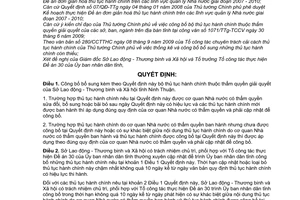 Quyết định 282/QĐ-UBND công bố bổ sung bộ thủ tục hành chính