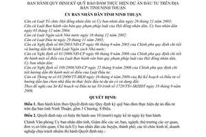 Quyết định 278/2009/QĐ-UBND quy định ký quỹ bảo đảm thực hiện dự án đầu tư